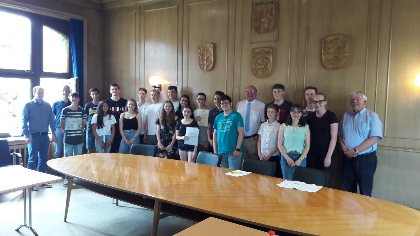 Preisgekrönte Schülerinnen und Schüler