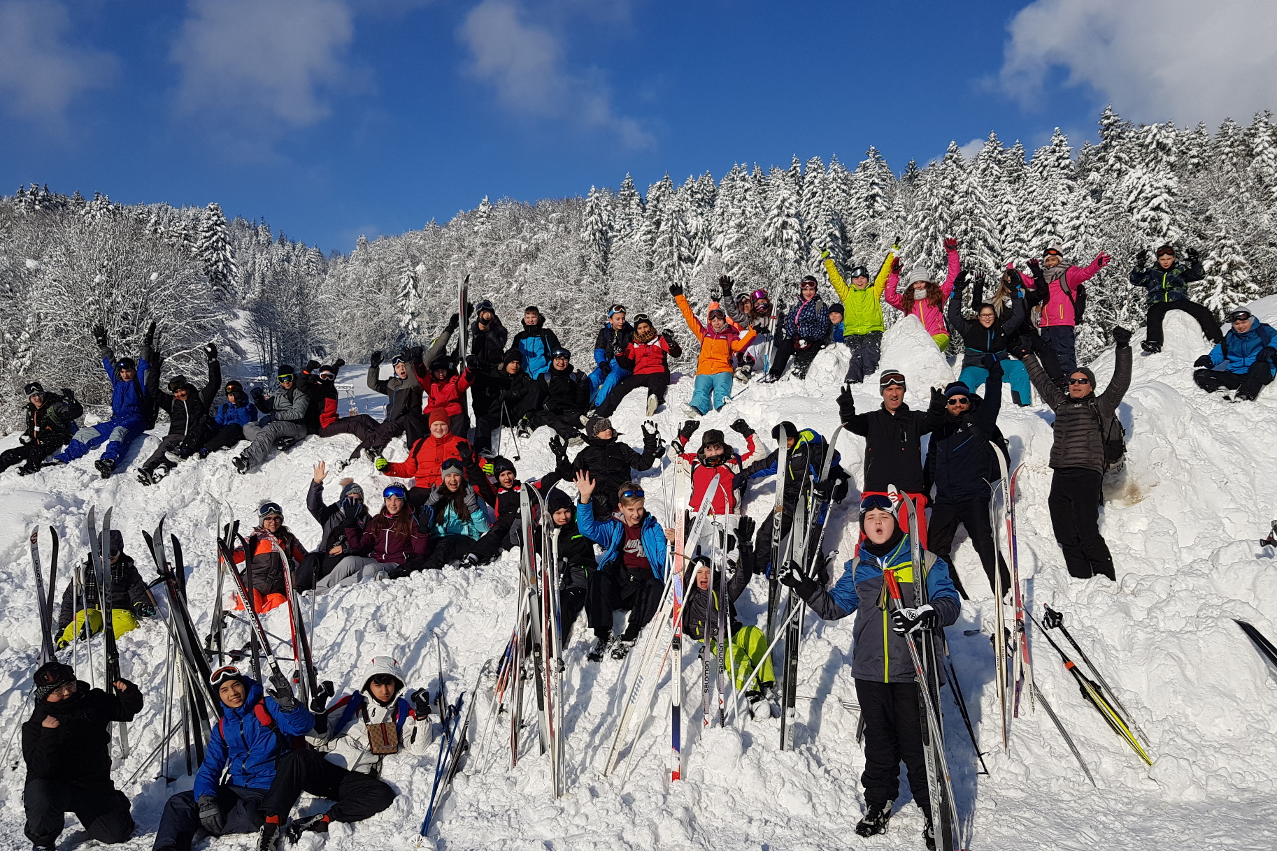 Beste Bedingungen beim Skifahren für Lindenau-Schülerinnen und Schüler