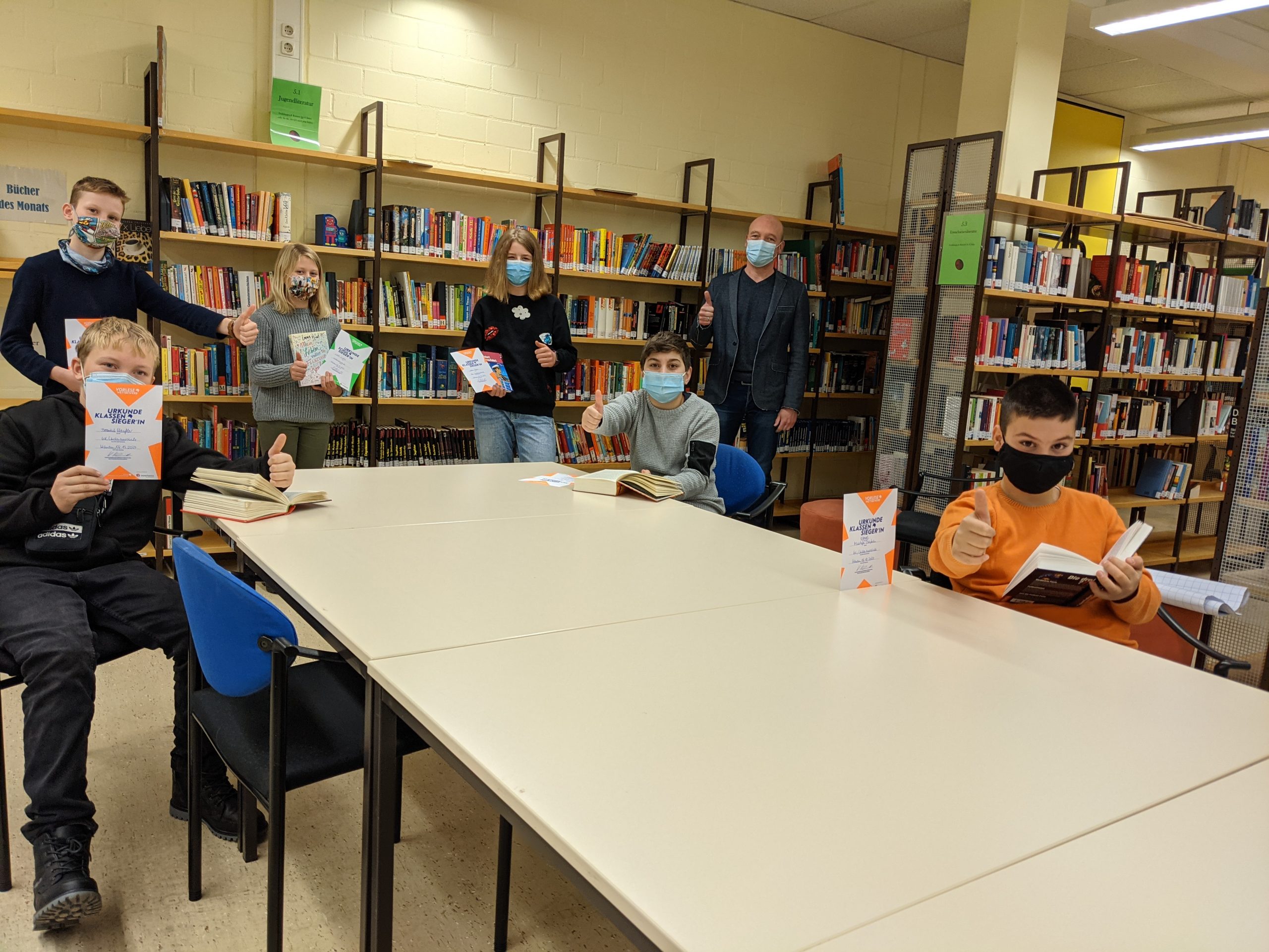 Die beste Vorleserin der Lindenauschule ist Lotte Gieles (6e)