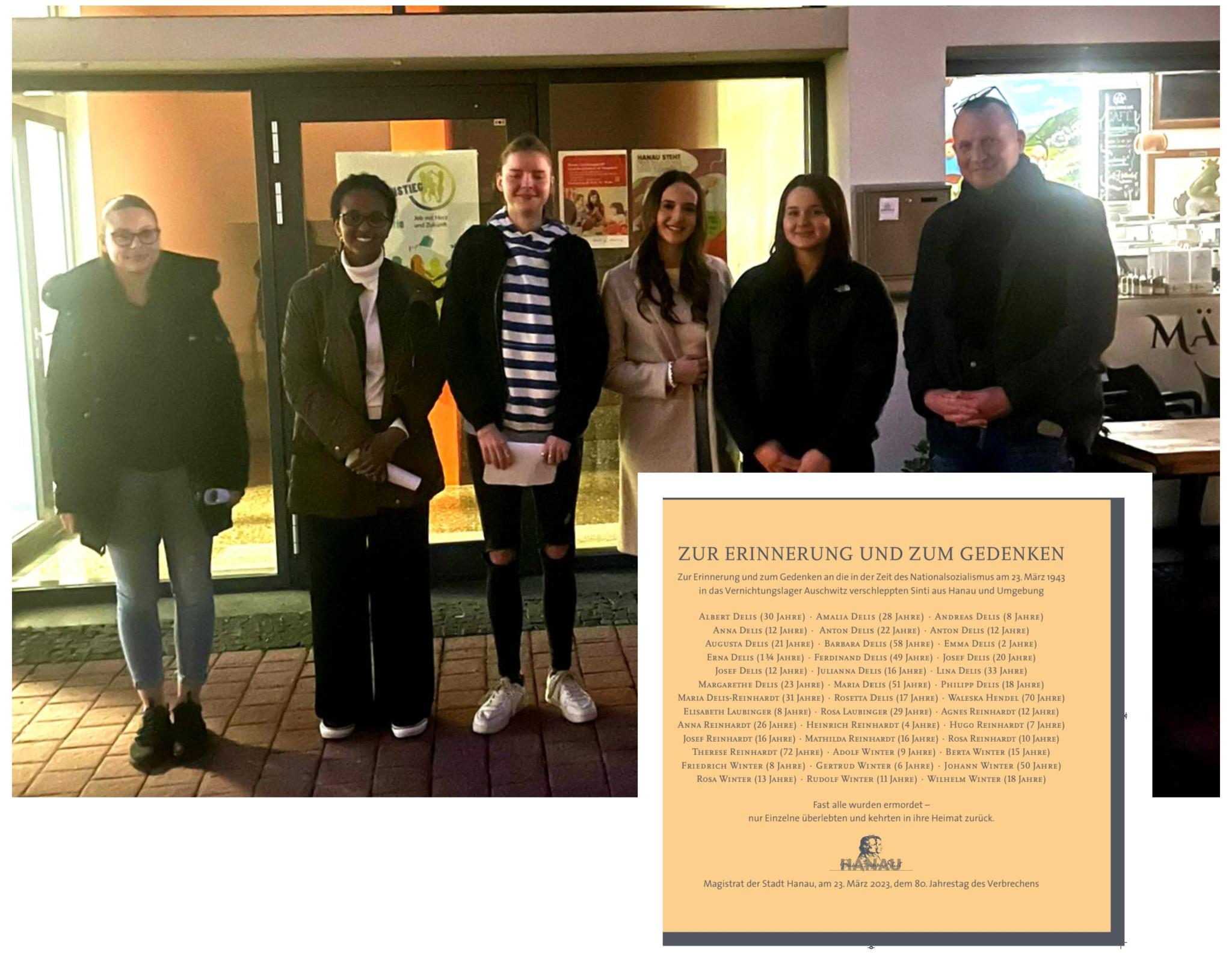 Teilnahme an Gedenkveranstaltung für deportierte Hanauer Sinti