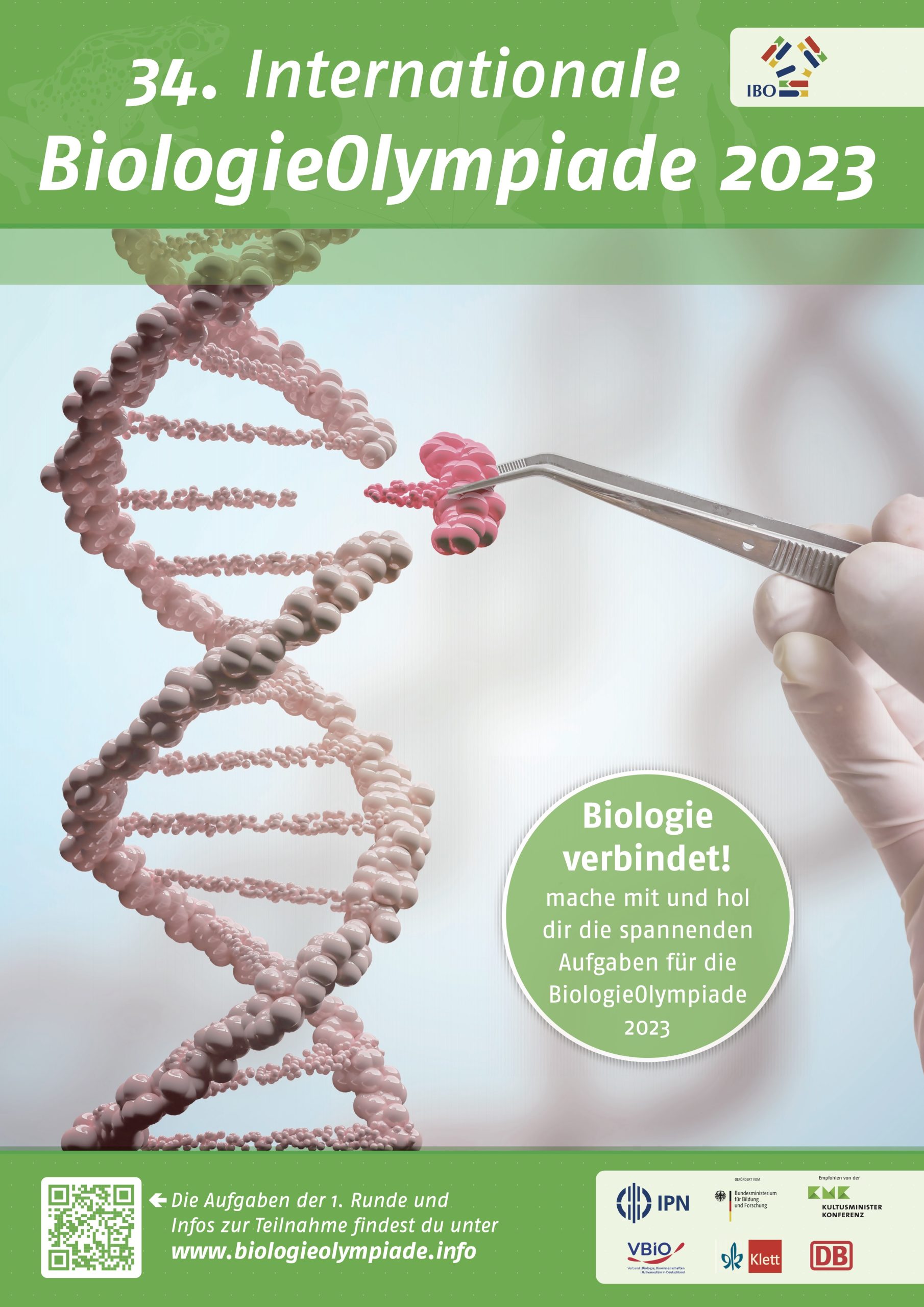 Teilnahme an der 34. Internationalen Biologieolympiade