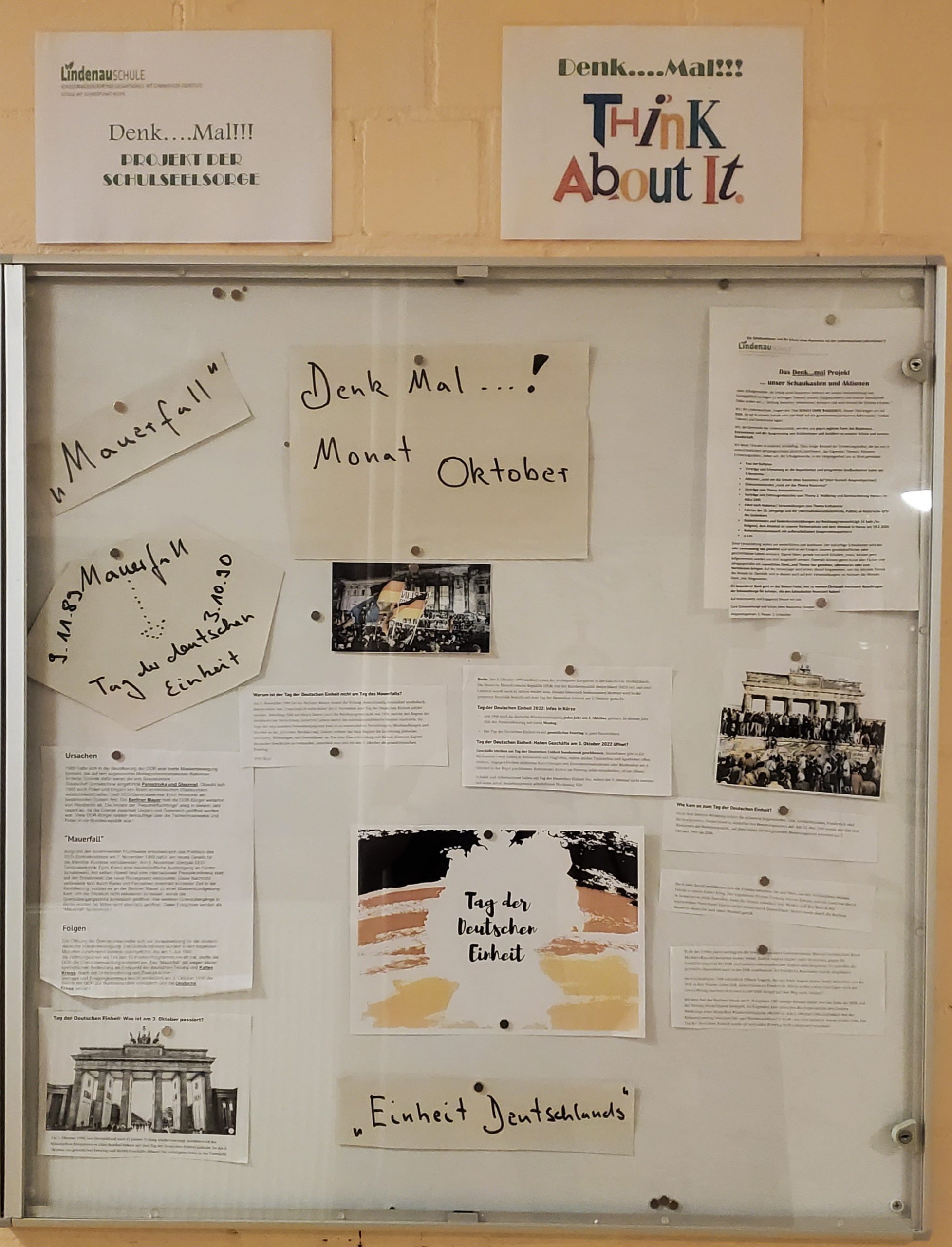 DENK…MAL des Monats Oktober