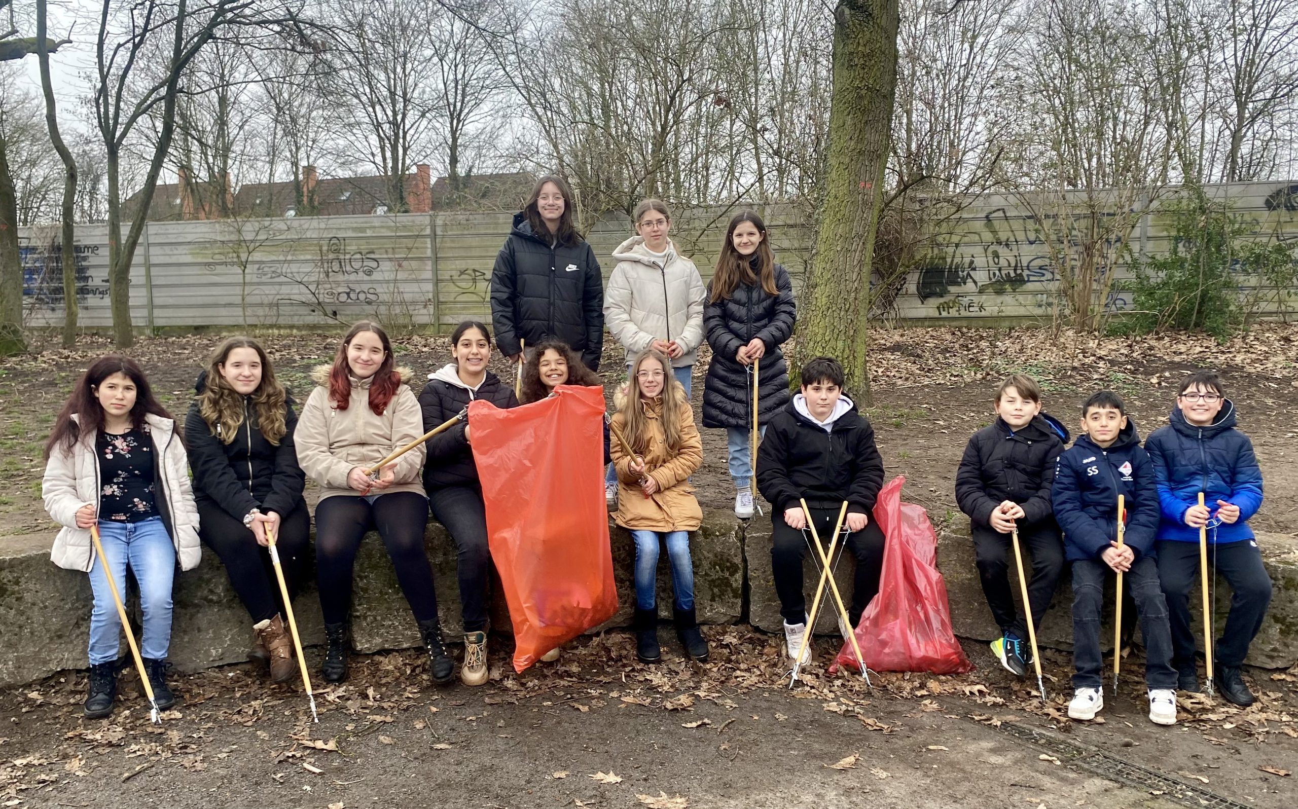 Sauberkeitspaten der Lindenauschule wieder in Aktion